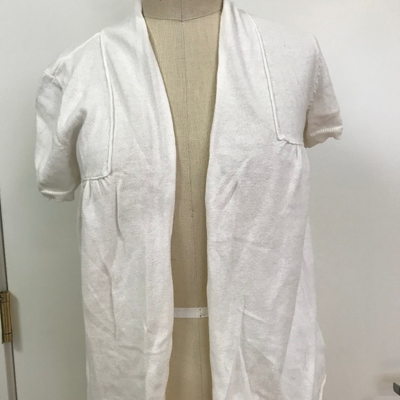 MICHAEL KORS Short Sleeve Cardigan Petite Medium - Picture 1 of 5